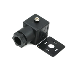 Wtyczka elektryczna (czarna) 12V 24V (SP666) do zasilania cewek elektromagnetycznych z uszczelką Waryński-347465139