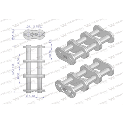 Zamek łańcucha Z24B-3 (R3 1.1/2) Waryński-347457516