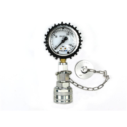 Zestaw pomiarowy ciśnienia hydrauliki z manometrem 160 bar wtyczka skręcana Waryński-347474036