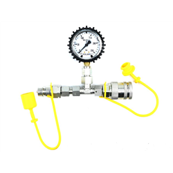 Zestaw pomiarowy ciśnienia hydrauliki z manometrem 250 bar wtyczka i gniazdo EURO Push-Pull Waryński-347474021
