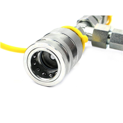 Zestaw pomiarowy ciśnienia hydrauliki z manometrem 250 bar wtyczka i gniazdo EURO Push-Pull Waryński-347902385