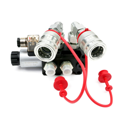 Zestaw: Elektrozawór 1/2" 6/2 + Elementy złączne + Szybkozłącza EURO PUSH-PULL Waryński-347465449