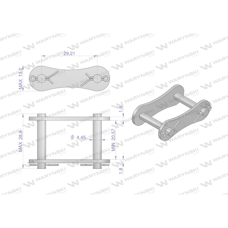 Zamek łańcucha S32 Waryński ( sprzedawane po 5 )-347887023