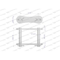 Zamek łańcucha S62 Waryński ( sprzedawane po 5 )-347463491