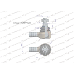 Przegub kierowniczy M20x1.5 X800210018000 WARYŃSKI-347884345