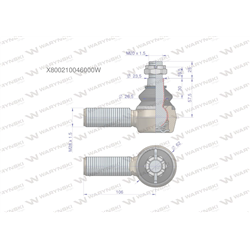 Przegub kierowniczy M28x1.5 G514300100054 WARYŃSKI-347455908