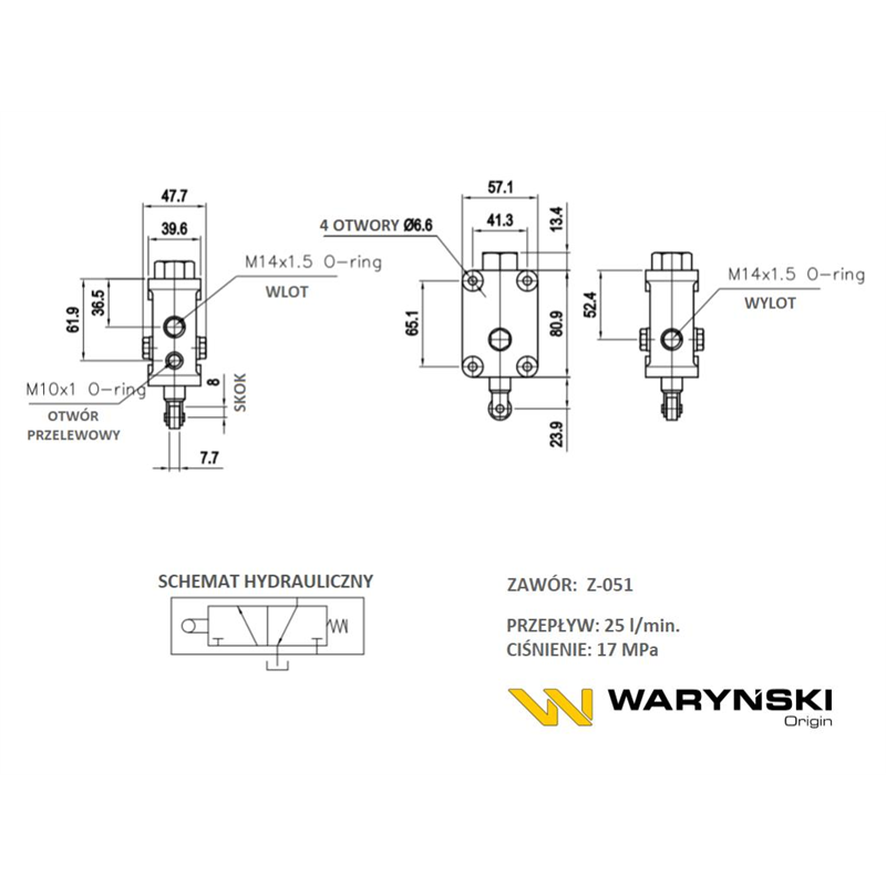 Zawór hydrauliczny ZSSV05X1 (Z-051) Waryński-347450330