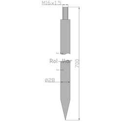 Ząb ładowacza C-330 700 mm Tur-347869944
