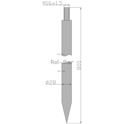 Ząb ładowacza C-360 800 mm Tur-347442144