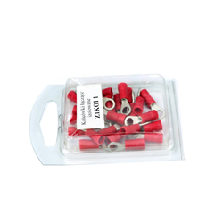 Zestaw końcówek oczkowych izolowanych 1/M4 (opak. 25 szt)-347900904