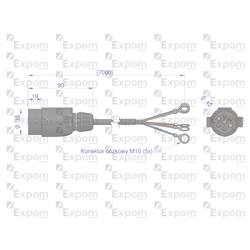 Złącze elektryczne 5x7m typu wtyczka złącze EXPOM KWIDZYN eu-347475474