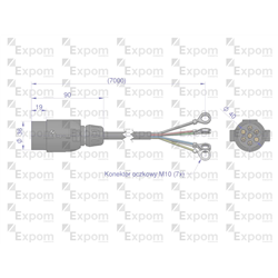 Złącze elektryczne 7x7 typu wtyczka złącze EXPOM KWIDZYN eu-347904627