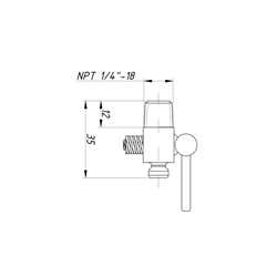 KRANIK SPUSTU WODY M14X1,5 MF-3, MF-4, BIZON, C-328, C-330 S/T-1202412