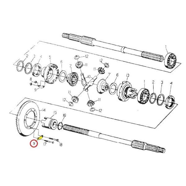 PODKŁADKA ŚRUBY MECHANIZMU RÓŻNICOWEGO C-330-1202337