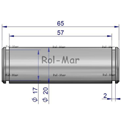 SWORZEŃ UKŁADU ZAWIESZENIA C-330, C-360 FI 20MM, L=66,3 (60)MM-347868045