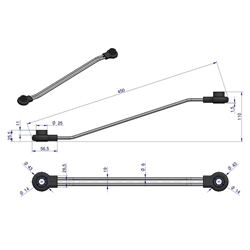 ŁĄCZNIK DŁUGI ZGRABIARKI KPL. L=410MM-347870307