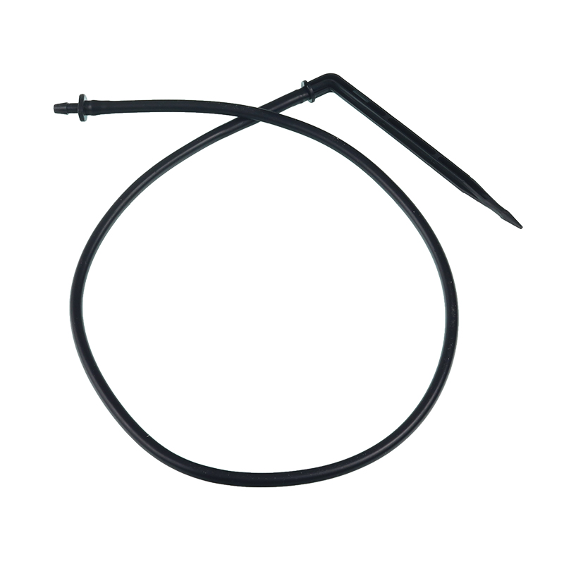 KROPLOWNIK PATYKOWY Z WKŁUWKĄ I WĘŻYKIEM 50cm - KĄTOWY-347557068
