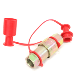 SZYBKOZŁĄCZE HYDRAULICZNE GRZYBKOWE KPL. WTYCZKA+GNIAZDO, M22X1,5, CZERWONE-347557824
