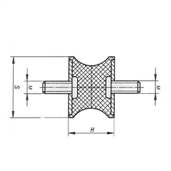 ODBÓJ GUMOWY M10/67X35,5MM 2 ŚRUBY - ZBIORNIKA PALIWA C-385-347559281