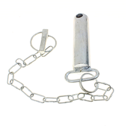 SWORZEŃ ZACZEPU DOLNEGO LISTWOWEGO C-385 FI 25MM, L=130MM, +  ŁAŃCUCH + ZAWLECZKA-347559461