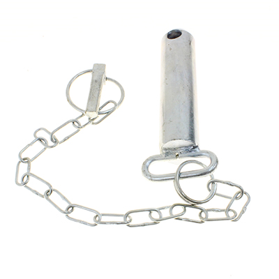 SWORZEŃ ZACZEPU DOLNEGO LISTWOWEGO C-385 FI 25MM, L=130MM, +  ŁAŃCUCH + ZAWLECZKA-347559461