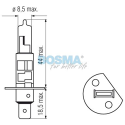 ŻARÓWKA H1, 24V, 70W P14,5S, HOMOLOGACJA E13-347560235