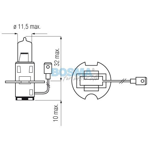 ŻARÓWKA H3, 24V,  70W PK22S, HOMOLOGACJA E13-347560280