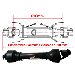 WAŁ ODBIORU MOCY WOM L= 610MM, TRÓJKĄTNY 950NM, 6 WPUSTÓW, KRZYŻAK 27X74,5-347560402