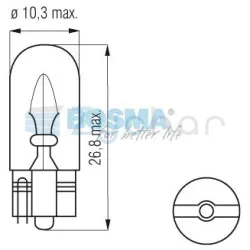 ŻARÓWKA W5W, 24V, 5W T10, HOMOLOGACJA E2, KPL. 10SZT.-347560842