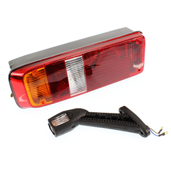 LAMPA TYLNA ZESP. 5-SEGM. LEWA (TRÓJKĄT + OBRYSÓWKA), DAF, KÖGEL -  Z GNIAZDEM-347560864