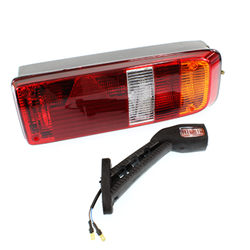 LAMPA TYLNA ZESP. 5-SEGM. PRAWA (TRÓJKĄT + OBRYSÓWKA), DAF, KÖGEL - Z GNIAZDEM-347560866