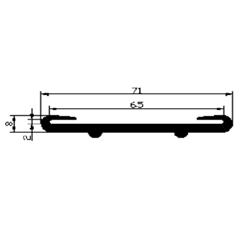 USZCZELKA POD ZBIORNIK `C-65` 65X71/2X 8MM, 2,5MB-347561079