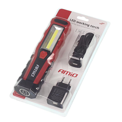 LATARKA WARSZTATOWA COB, 150/300LM 1800MAH, MOCOWANIE NA 2X MAGNES I HACZYKI-347562000