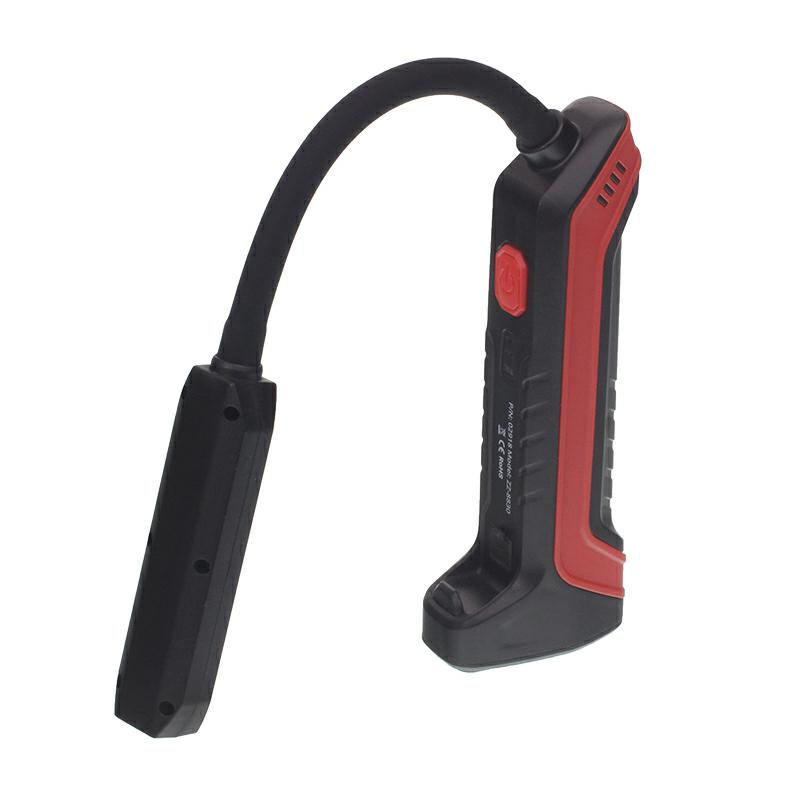 LATARKA WARSZTATOWA COB + 1 LED, 400LM, Z ELASTYCZNYM RAMIENIEM, MOCOWANIE NA MAGNES I HACZYK-347562021