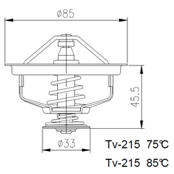 TERMOSTAT CASE, STEYR 85°C-347562244