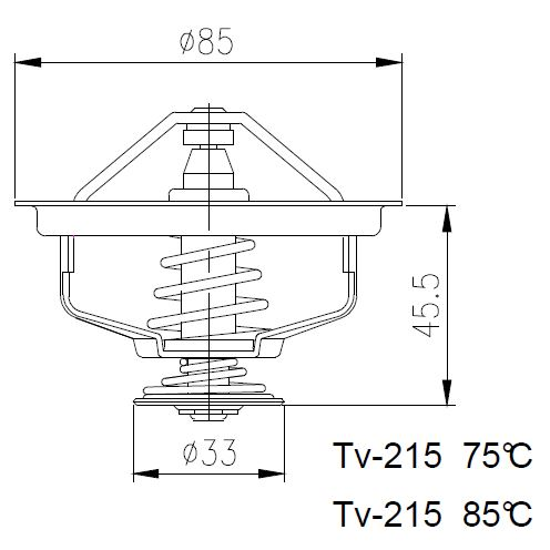 TERMOSTAT CASE, STEYR 85°C-347562244