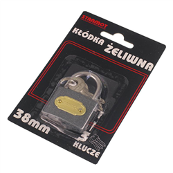 KŁÓDKA ŻELIWNA 38MM HARTOWANA, ŚREDNICA UCHA  4,5MM-347562800