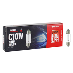 ŻARÓWKA C10W, 12V, 10W SV8,5, KPL. 10SZT.-347563606