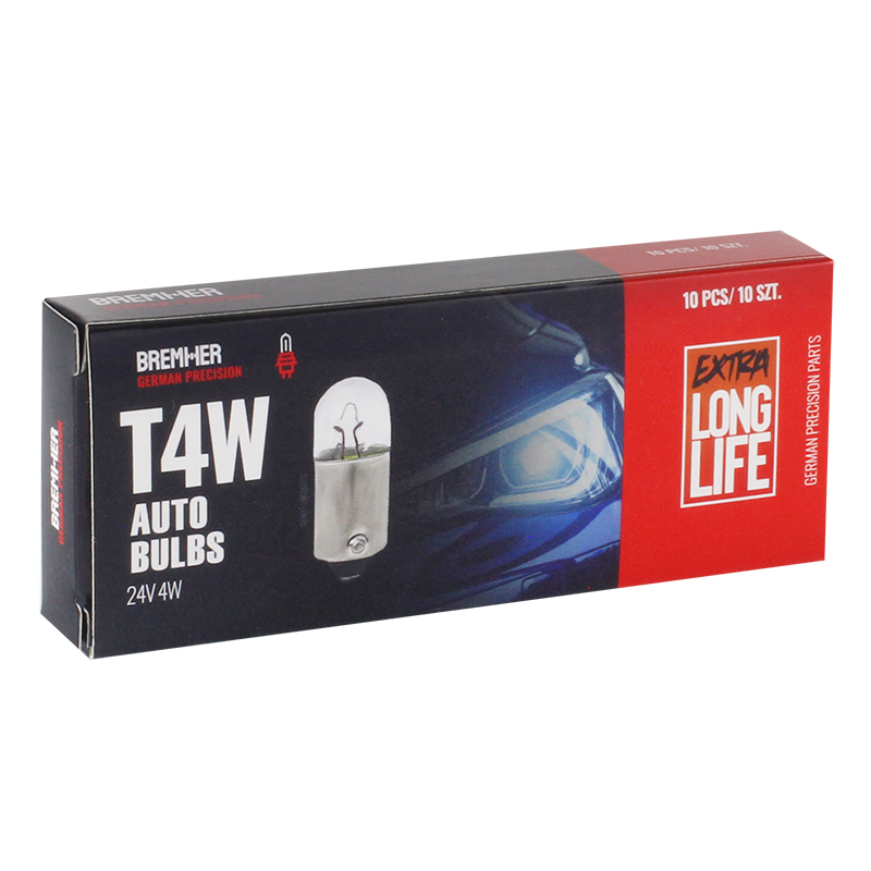 ŻARÓWKA T4W, 24V, 4W BA9S, HOMOLOGACJA, KPL. 10SZT.-347564221