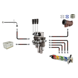 ZESTAW HYDRAULICZNY Z ZEWNĘTRZNYM ROZDZIELACZEM 3 SEKCYJNYM C-360, C-360-3P-347564463