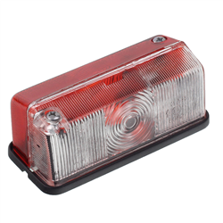 LAMPA OBRYSOWA BIAŁO-CZERWONA PRZYCZEPY LEWA/PRAWA-347564543