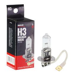 ŻARÓWKA H3, 24V,  70W PK22S, HOMOLOGACJA E13-347564555