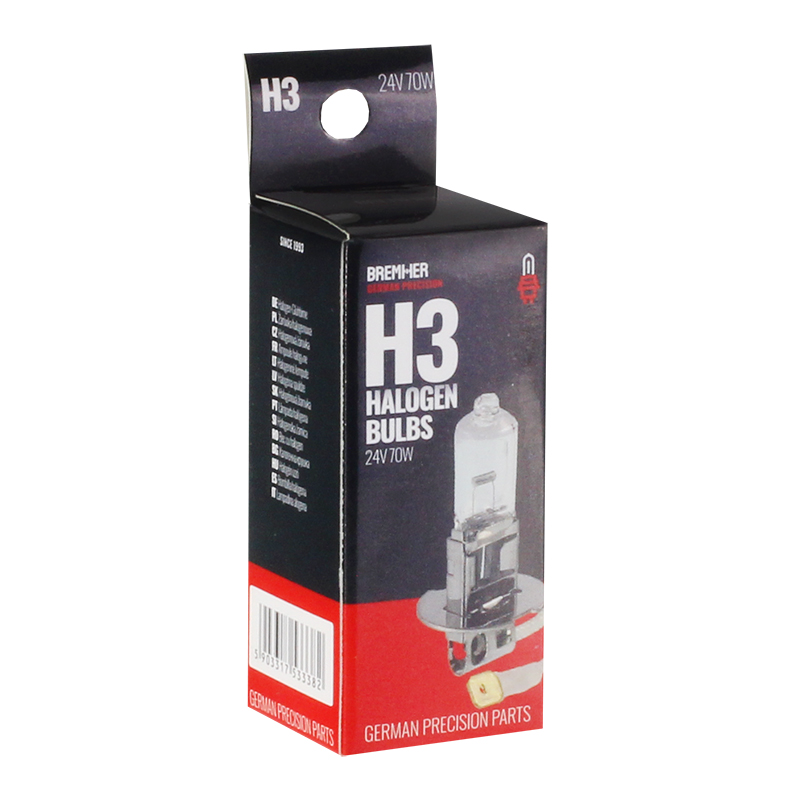 ŻARÓWKA H3, 24V,  70W PK22S, HOMOLOGACJA E13-347564557