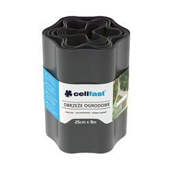 OBRZEŻE OGRODOWE FALISTE GRAFITOWE - 25x900cm-347566183
