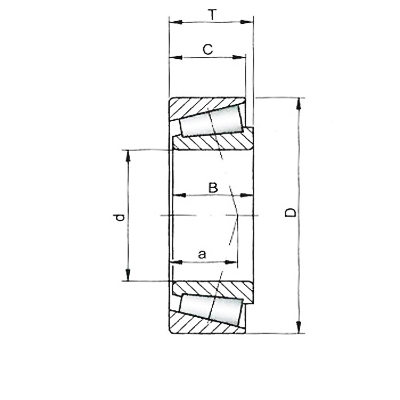 ŁOŻYSKO STOŻKOWE 1-RZĘDOWE 30207 METRYCZNE, 72X35X17MM-347566305