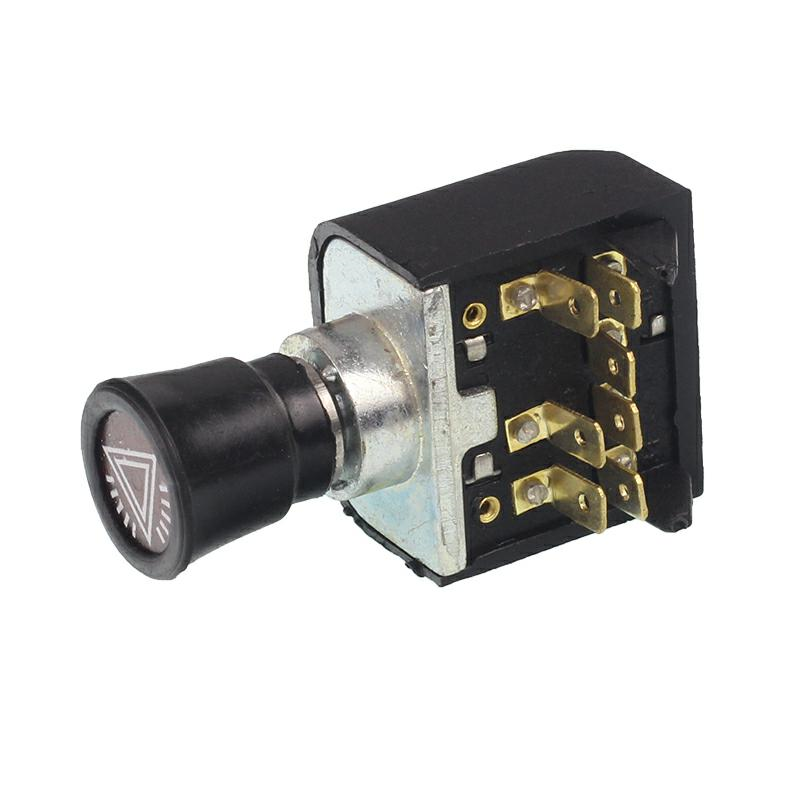 WŁĄCZNIK ŚWIATEŁ AWARYJNYCH WYCIĄGANY MF METALOWO-PLASTIKOWY-347175780