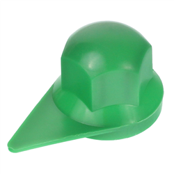 OSŁONA SZPILKI KOŁA S-32 ZIELONA PLASTIKOWA, ZE WSKAŹNIKIEM-347566943