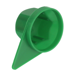 OSŁONA SZPILKI KOŁA S-32 ZIELONA PLASTIKOWA, ZE WSKAŹNIKIEM-347566945