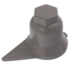 OSŁONA SZPILKI KOŁA S-32 SZARA PLASTIKOWA, ZE WSKAŹNIKIEM-347566946