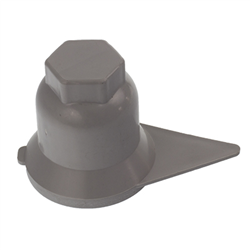 OSŁONA SZPILKI KOŁA S-32 SZARA PLASTIKOWA, ZE WSKAŹNIKIEM-347566947